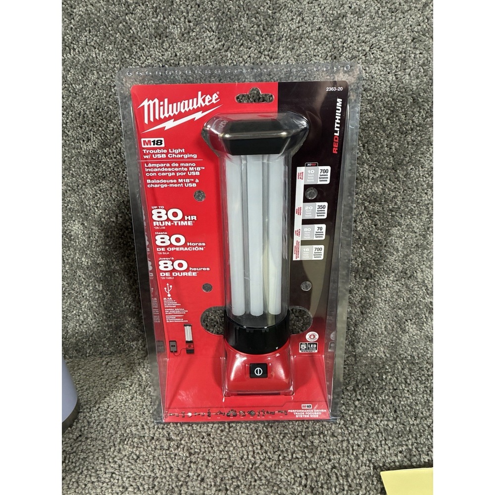 Milwaukee Trouble Light With USB Port